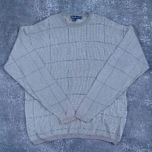 Vintage 90s Nautica Tan Knit Sweater XL